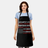 ヴィンテージスカウトのライブ米国国旗 エプロン (着用した状態)