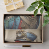 ヴィンテージスカラフルテームパンクパロットアート 薄葉紙 (ギフト)