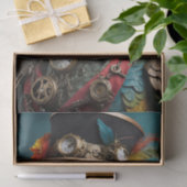 ヴィンテージスカラフルテームパンクパロット 薄葉紙 (ギフト)