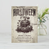 ヴィンテージスカリーパンプキンズ大人ハローウィンパーティ 招待状 (スタンド正面)