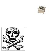 ヴィンテージスカルとクロスボーン ラバースタンプ (押印)