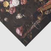 ヴィンテージスカルとバラの切り離しティッシュペーパー 薄葉紙 (詳細)