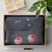 ヴィンテージスカルとバラの切り離しティッシュペーパー 薄葉紙 (ギフト)