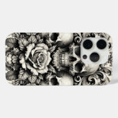 ヴィンテージスカルとバラ Case-Mate iPhoneケース (裏面 (横))