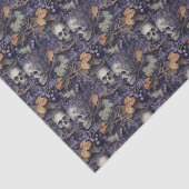 ヴィンテージスカルとフローラハロウィーン 薄葉紙 (詳細)