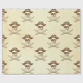 ヴィンテージスカルと刀剣海賊 ラッピングペーパー (フラット)