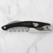 ヴィンテージスカルの牛イラストレーション名 ソムリエナイフ (裏面)