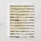 ヴィンテージスカルクロウこうもりハローウィンパーティ招待状 招待状 (裏面)