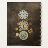 ヴィンテージスカルゴシックフローラ パーソナライズされた プランナー手帳 (裏面)