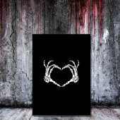 ヴィンテージスカルゴシック様式の不気味なハロウィーン 招待状