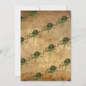 ヴィンテージスカルスパイダーズゴシックハローウィンパーティ 招待状 (裏面)