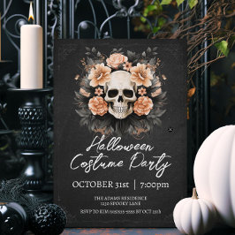 ヴィンテージスカルハロウィーン 招待状