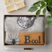 ヴィンテージスカルハロウィーン 薄葉紙 (ギフト)