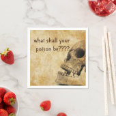 ヴィンテージスカルハローウィンパーティ スタンダードカクテルナプキン (インサイチュ)