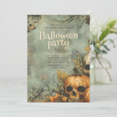 ヴィンテージスカルハローウィンパーティ 招待状 (スタンド正面)