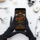 ヴィンテージスカルハローウィンパーティ 招待状