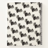 ヴィンテージスカルブックスダークアカデミアゴシックハロウィーン ノートブック (裏面)