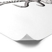 ヴィンテージスカルポスター ポスター (角)