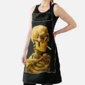 ヴィンテージスカル喫煙 – バユニークンゴッホインスパイア エプロン (インサイチュ)