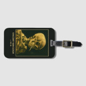 ヴィンテージスカル喫煙 – バユニークンゴッホインスパイア ラゲッジタグ (正面横)