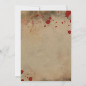 ヴィンテージスカル大人ハローウィンパーティ 招待状 (裏面)