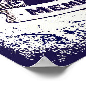 ヴィンテージスカル森メメントポスター ポスター (角)