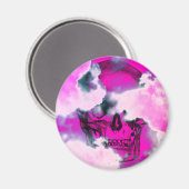 ヴィンテージスカル雲磁石 マグネット (正面/裏面)