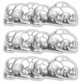 +||ヴィンテージスカル ||+ シール (正面)