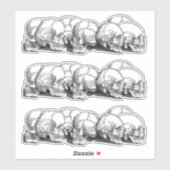 +||ヴィンテージスカル ||+ シール (シート)