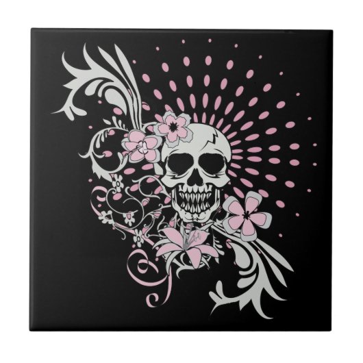 ヴィンテージスカル タイル (正面)