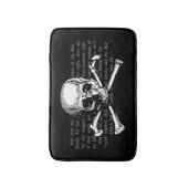 ヴィンテージスカル バスマット (正面縦)