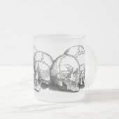 ヴィンテージスカル フロストグラスマグカップ (正面右)