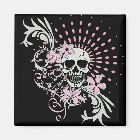 ヴィンテージスカル マグネット (正面)