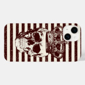 ヴィンテージスカル Case-Mate iPhoneケース (裏面 (横))