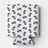 ヴィンテージスカンクカスタムパターン背景色 缶クーラー (裏面)