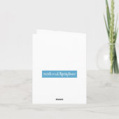 ヴィンテージスカンジナビアのクリスマスカード シーズンカード (裏面)