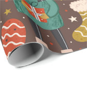 ヴィンテージスカンジナビアのクリスマスホリデー ラッピングペーパー (ロールコーナー)