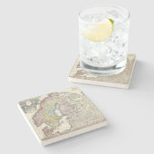 ヴィンテージスカンジナビアの地図 ストーンコースター (横)