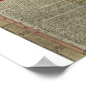 ヴィンテージスカンジナビアの地図 ポスター (角)