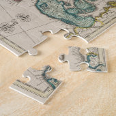 ヴィンテージスカンジナビアの地図(1665) ジグソーパズル (側面)