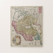 ヴィンテージスカンジナビアの地図(1665) ジグソーパズル (縦)