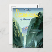 ヴィンテージスカンジナビアバイクリッパー ポストカード (正面/裏面)