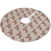 ヴィンテージスカンジナビアフォークアートダラホース ブラッシュドポリエステルツリースカート (アングル)