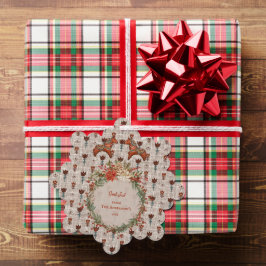 ヴィンテージスカンジナビアフォークアートダレカーリアクリスマス オーナメントカード