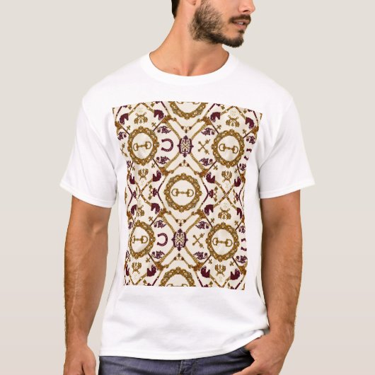 ヴィンテージスカーフ 馬乗り Tシャツ (正面)