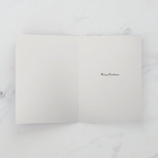 ヴィンテージスキニーサンタクリスマスカード シーズンカード (内部)