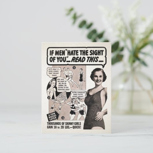 ヴィンテージスキニーダム広告はがき ポストカード (スタンド正面)