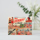 ヴィンテージスキニー男の通信販売の広告 ポストカード (スタンド正面)