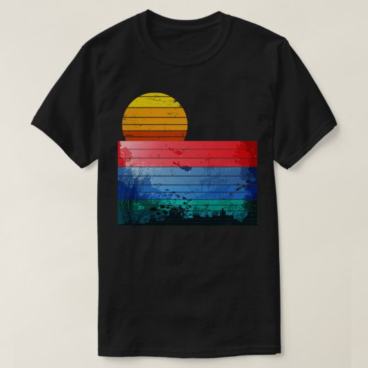 ヴィンテージスキューバダイビング Tシャツ (デザイン正面)