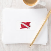 ヴィンテージスキューバ国旗、ダイブ国旗、ダイバーダウン国旗 ラベル (インサイチュ)